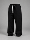 Men's relaxed fit straight leg drawstring joggers