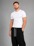 Men's relaxed fit straight leg drawstring joggers
