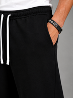 Men's relaxed fit straight leg drawstring joggers