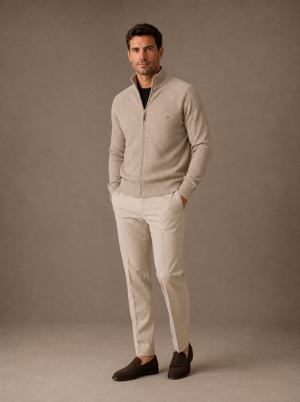 Men's Zip-Up Cardigan | Vance