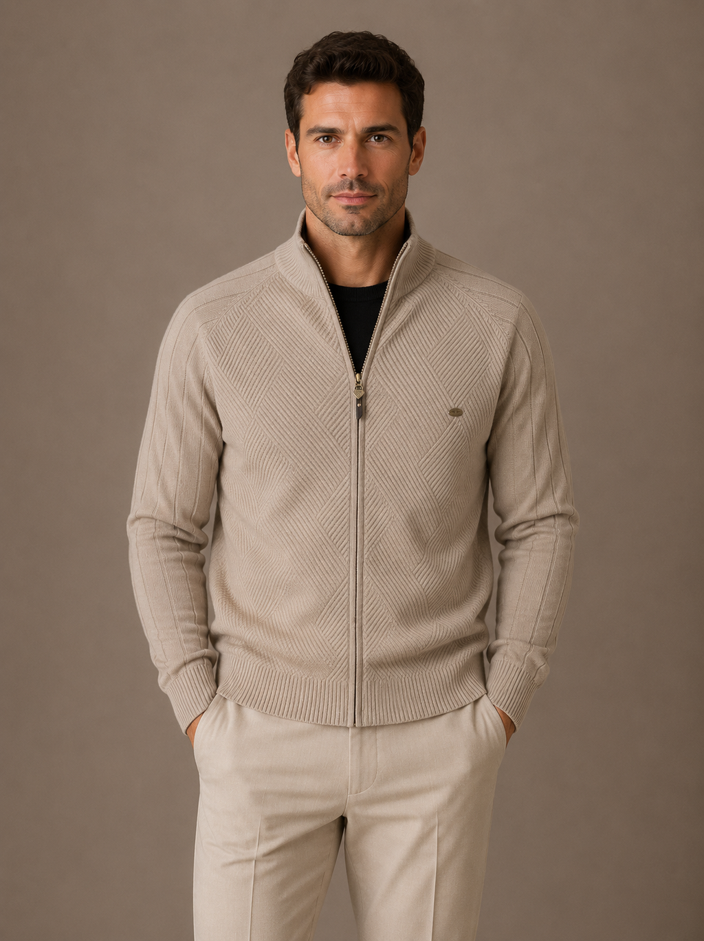 Men's Zip-Up Cardigan | Vance