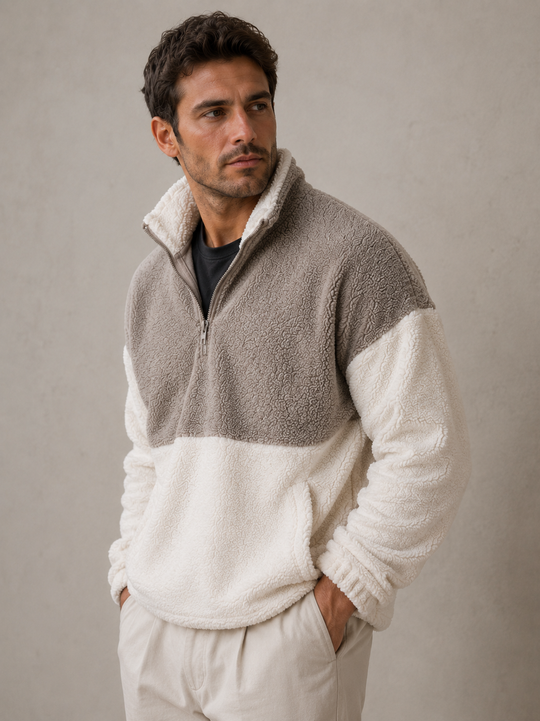 Men's Half-Zip Knit Jumper | Teodor