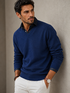 Men's V-Neck Knit Jumper | Everett