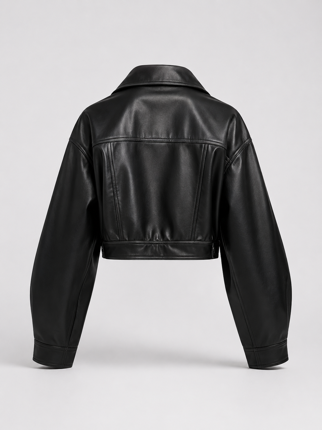 Women's cropped biker jacket