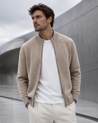 Men's Merino Wool Zip Jumper | Kingston