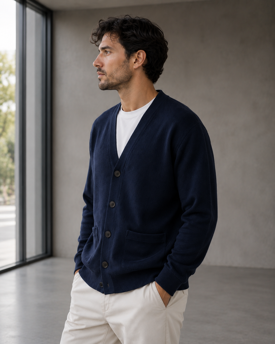 Men's Button-Front Cardigan | Bayrue