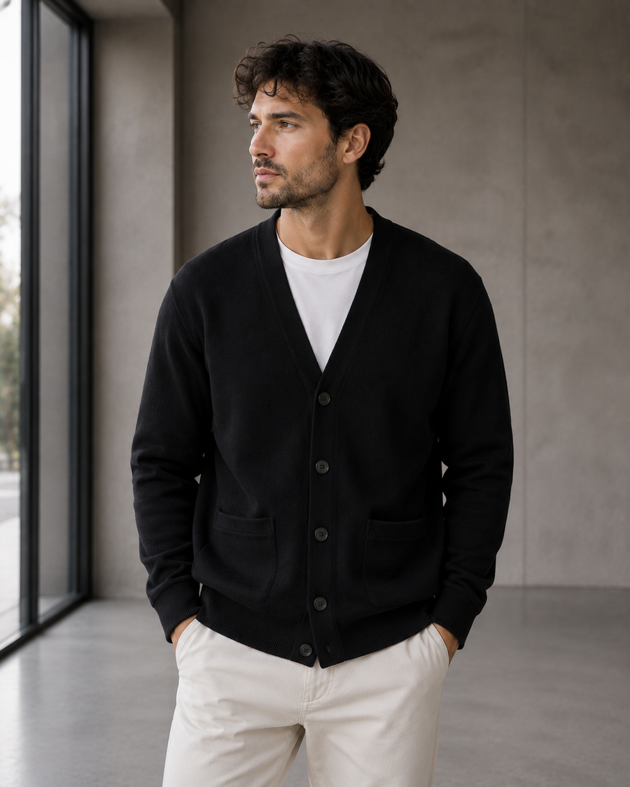 Men's Button-Front Cardigan | Bayrue