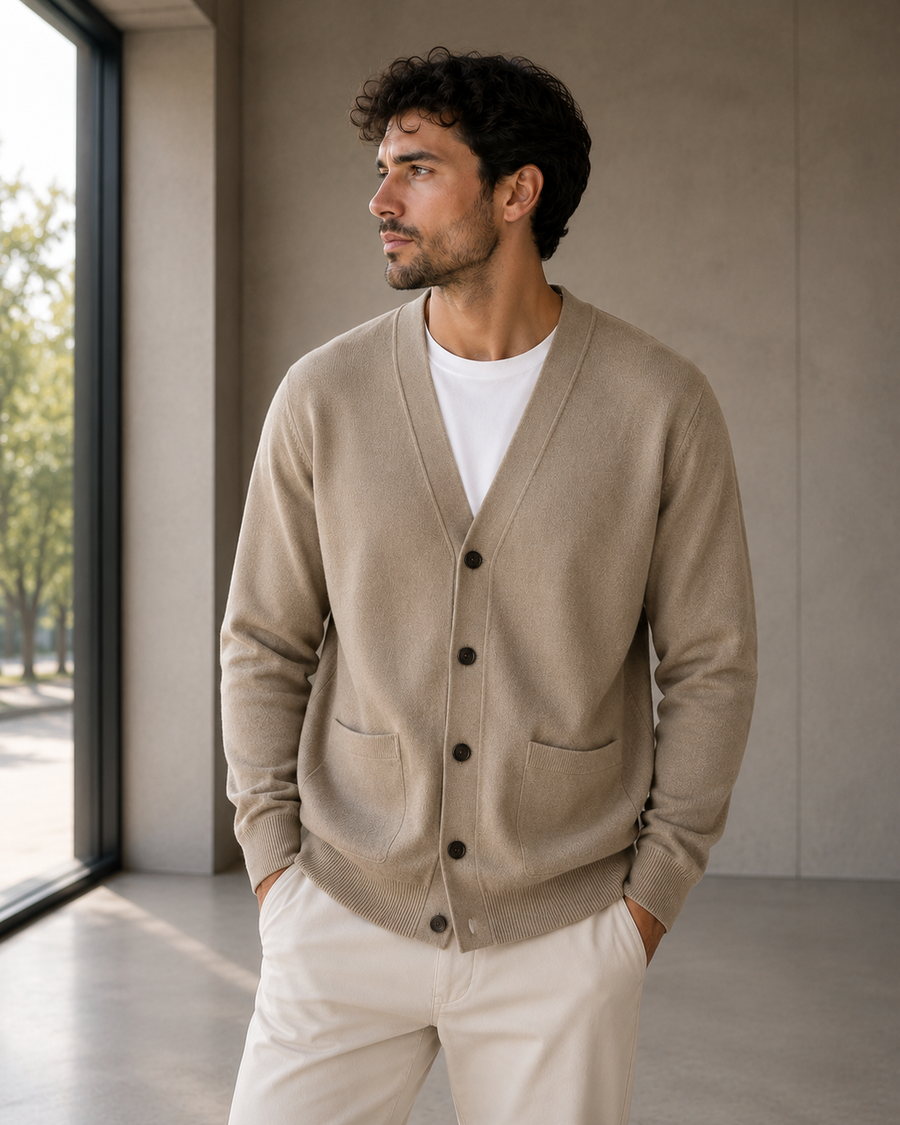 Men's Button-Front Cardigan | Bayrue