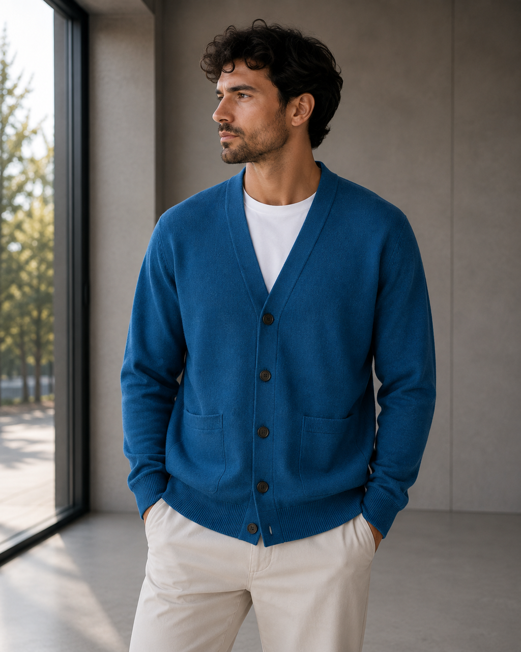 Men's Button-Front Cardigan | Bayrue