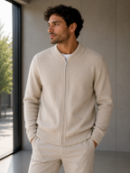 Men's Full-Zip Wool Jumper | Regal
