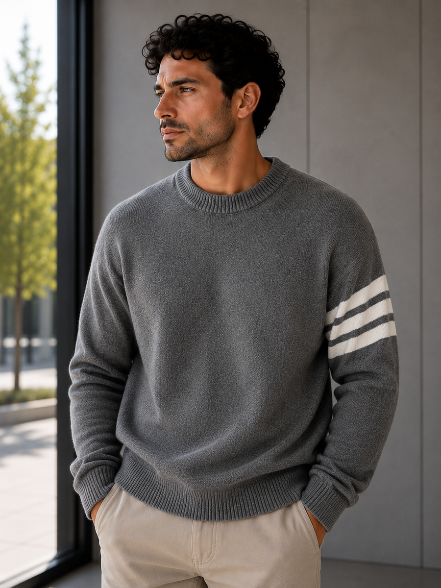 Men's Cotton Crew Neck Jumper | Baris