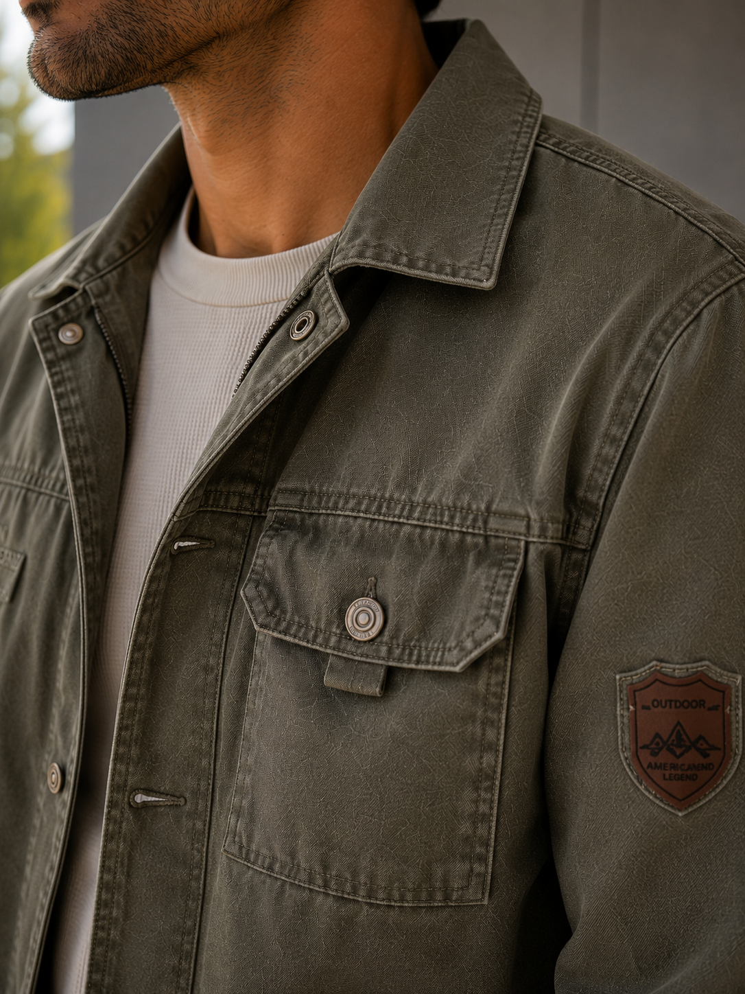 Men's Utility Jacket | Bordeaux