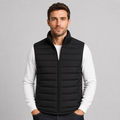 Men's lightweight stand collar zip-up gilet