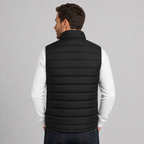 Men's lightweight stand collar zip-up gilet