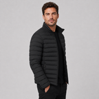 Men's lightweight stand collar puffer jacket