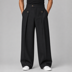 Men's wide-leg trousers with front pleats