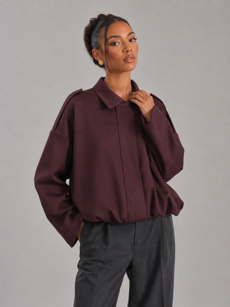 Women's oversized utility jacket