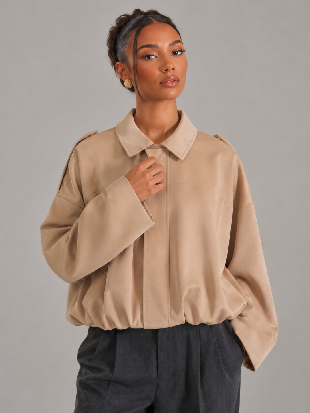 Women's oversized utility jacket