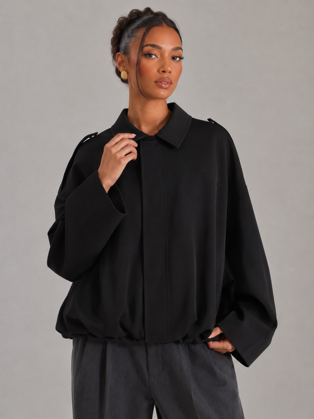 Women's oversized utility jacket