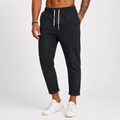 Men's slim tapered lightweight drawstring trousers