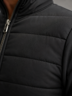 Men's quilted hybrid full-zip jacket