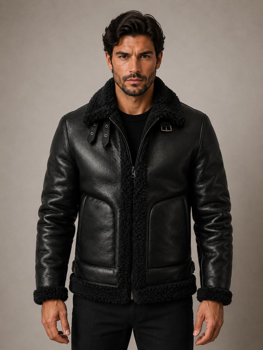 Men's Leather Jacket | Shearling