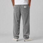 Men's relaxed fit corduroy drawstring trousers