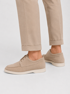 Men's lightweight suede lace-up dress shoes