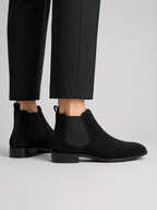 Men's suede slip-on Chelsea boots