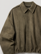 Women's faux suede shacket