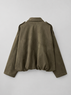 Women's faux suede shacket