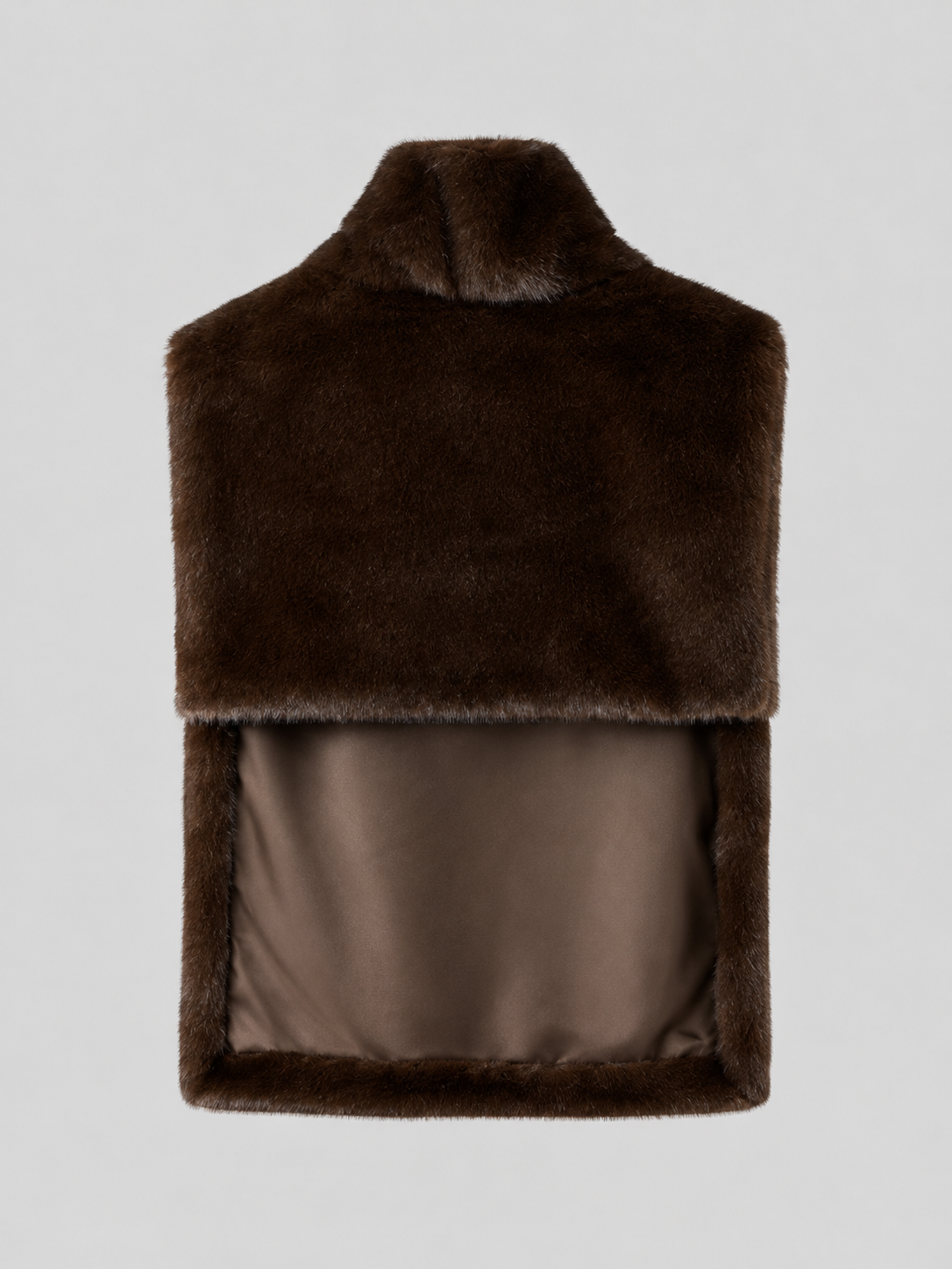Women's reversible faux fur gilet