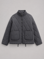 Women's quilted utility jacket with patch pockets