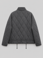 Women's quilted utility jacket with patch pockets