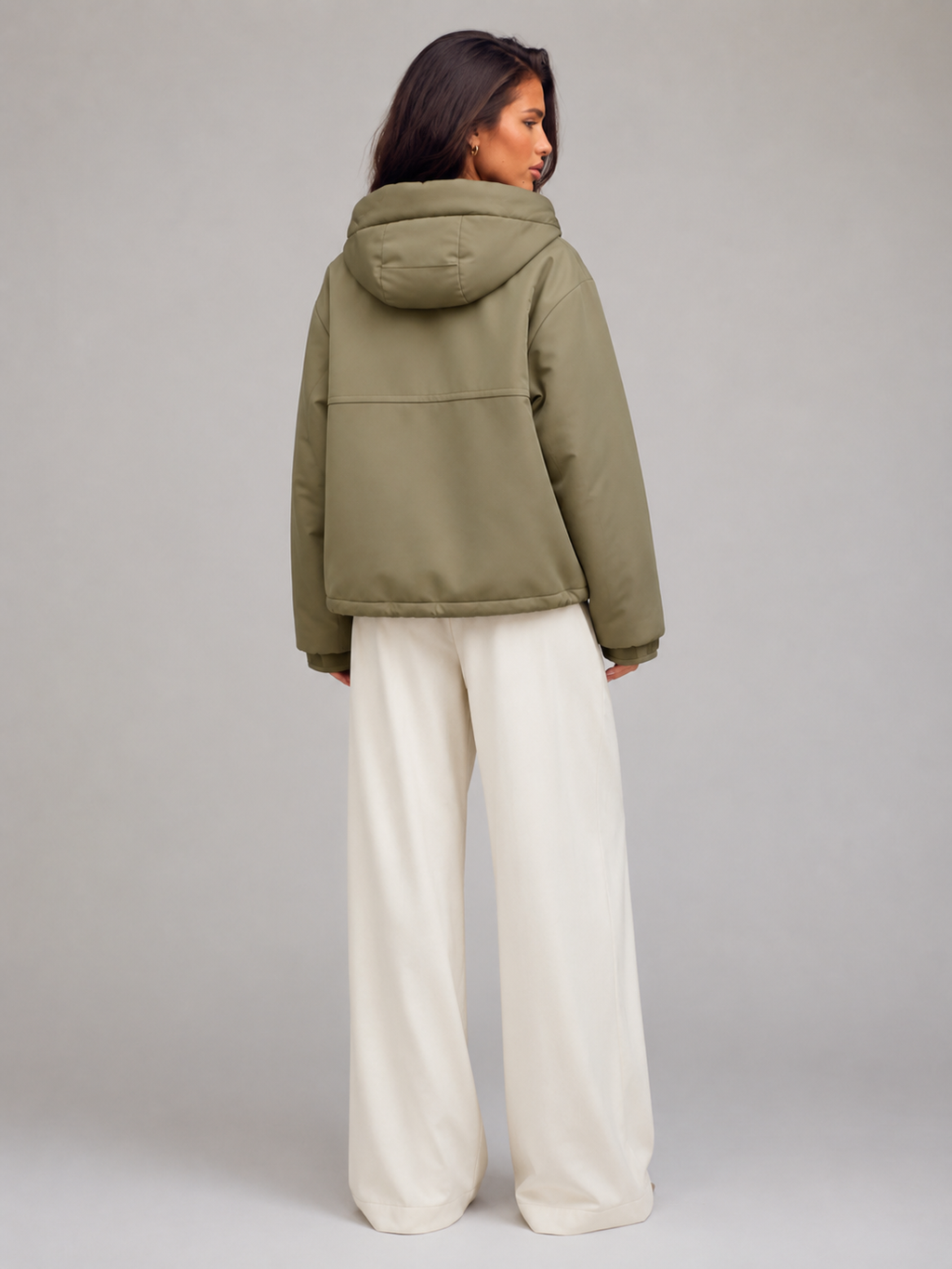 Women's hooded padded jacket