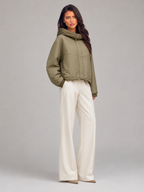 Women's hooded padded jacket