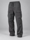 Men's relaxed fit drawstring waist cargo trousers
