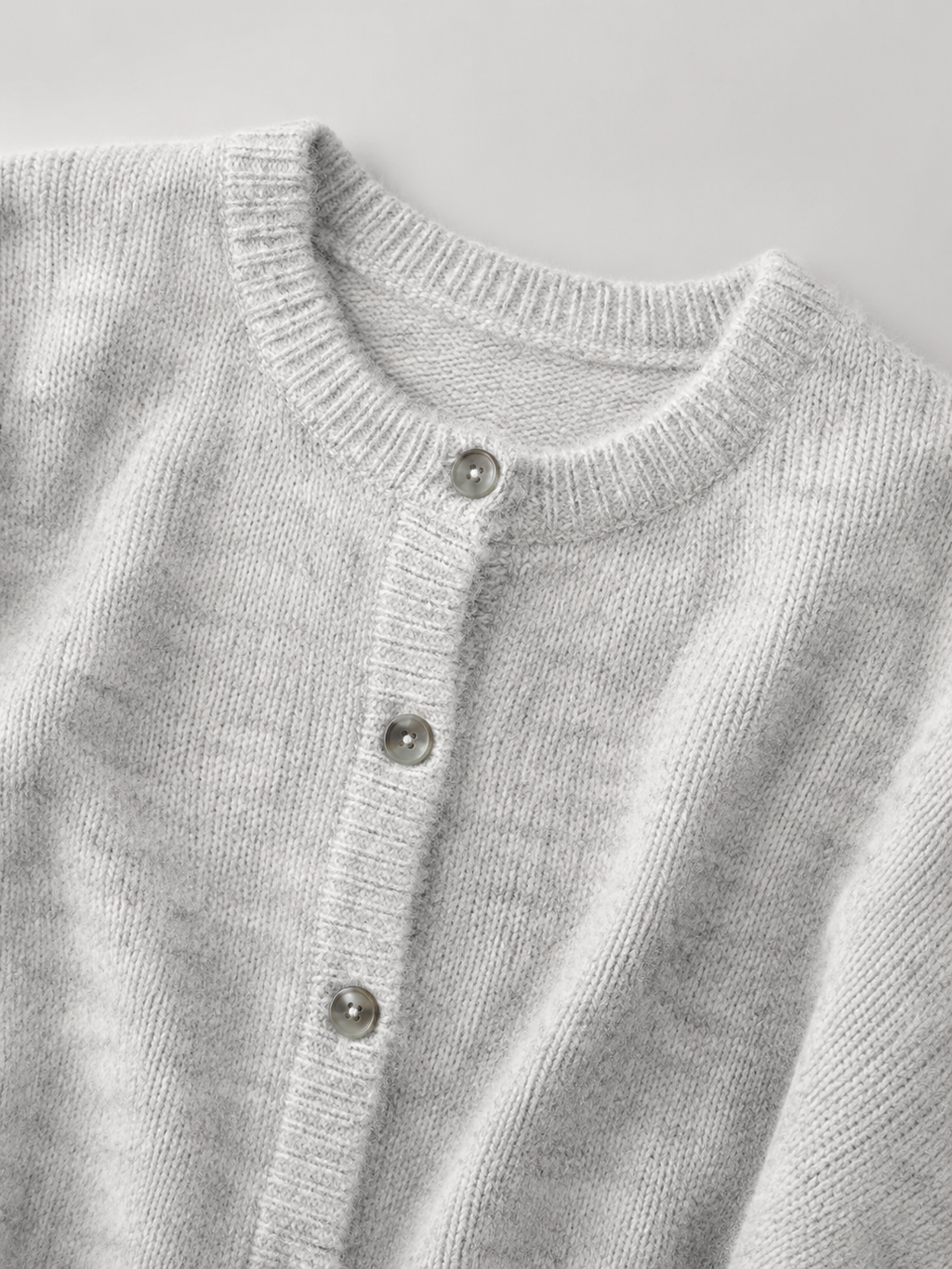 Women's button-up cardigan in a plush brushed knit