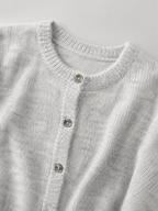 Women's button-up cardigan in a plush brushed knit