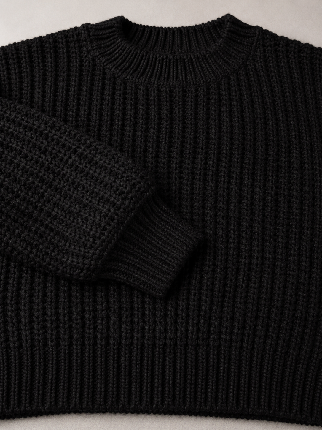 Women's oversized chunky knit jumper with dropped shoulders