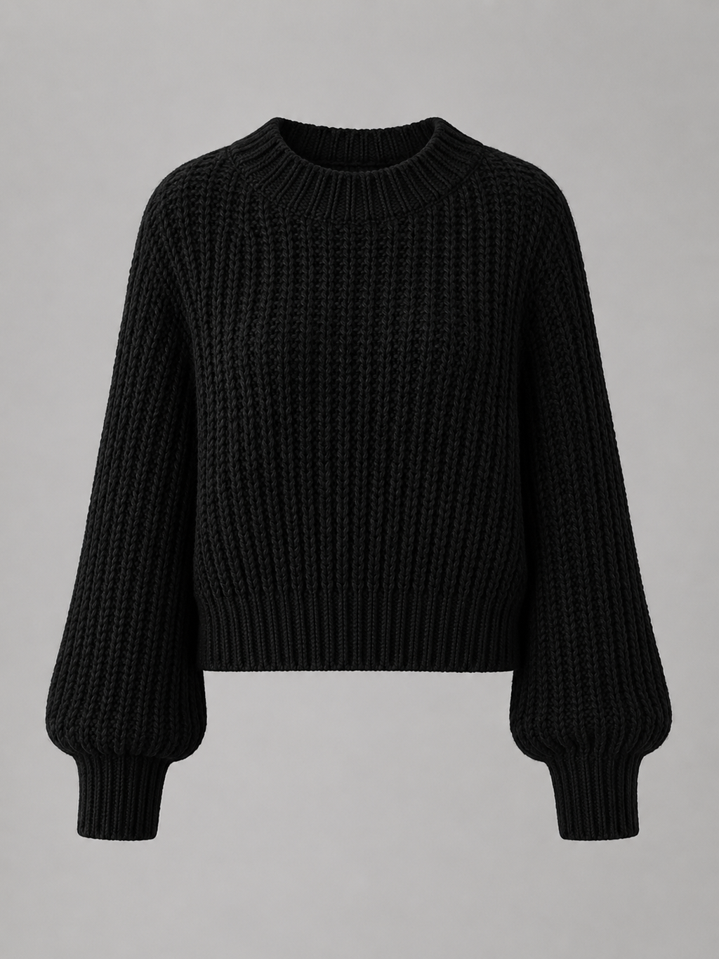 Women's oversized chunky knit jumper with dropped shoulders