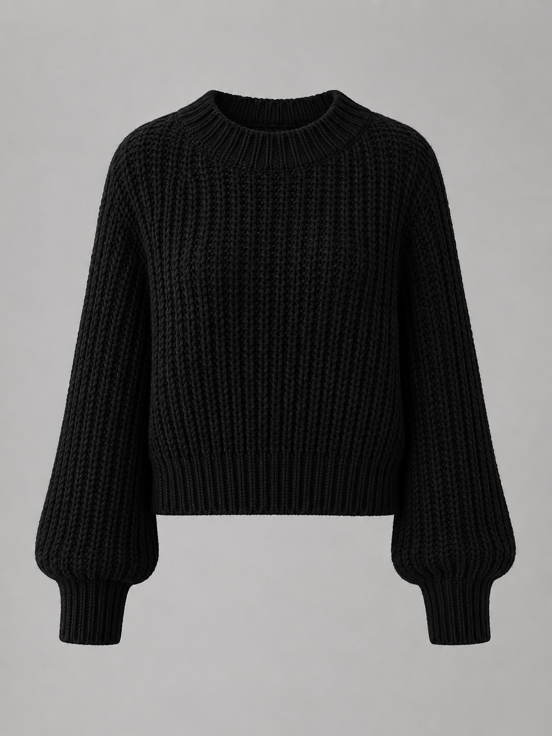 Women's oversized chunky knit jumper with dropped shoulders