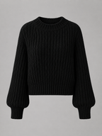Women's oversized chunky knit jumper with dropped shoulders