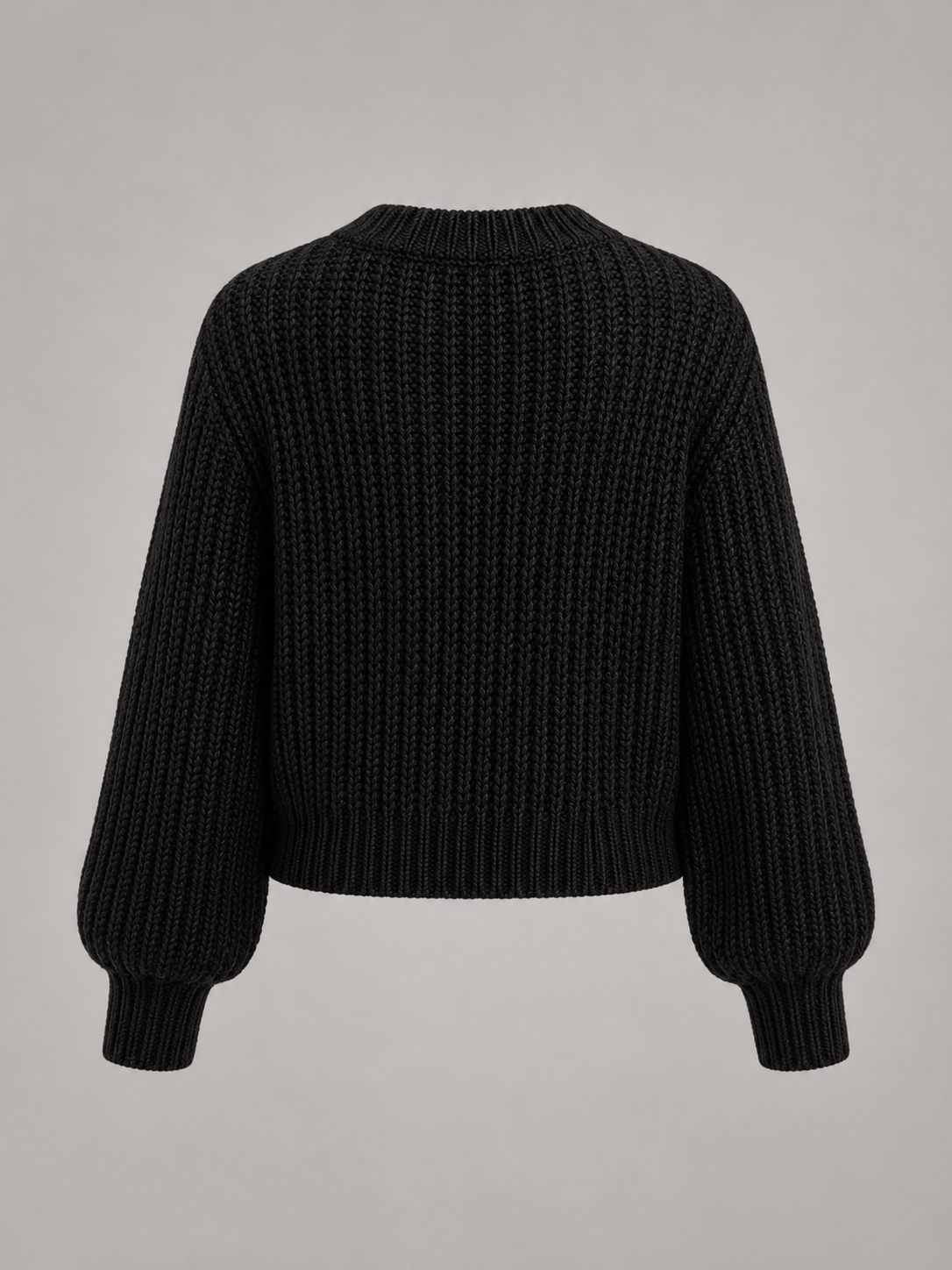 Women's oversized chunky knit jumper with dropped shoulders