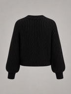 Women's oversized chunky knit jumper with dropped shoulders