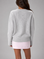 Women's fluffy knit jumper