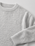 Women's fluffy knit jumper