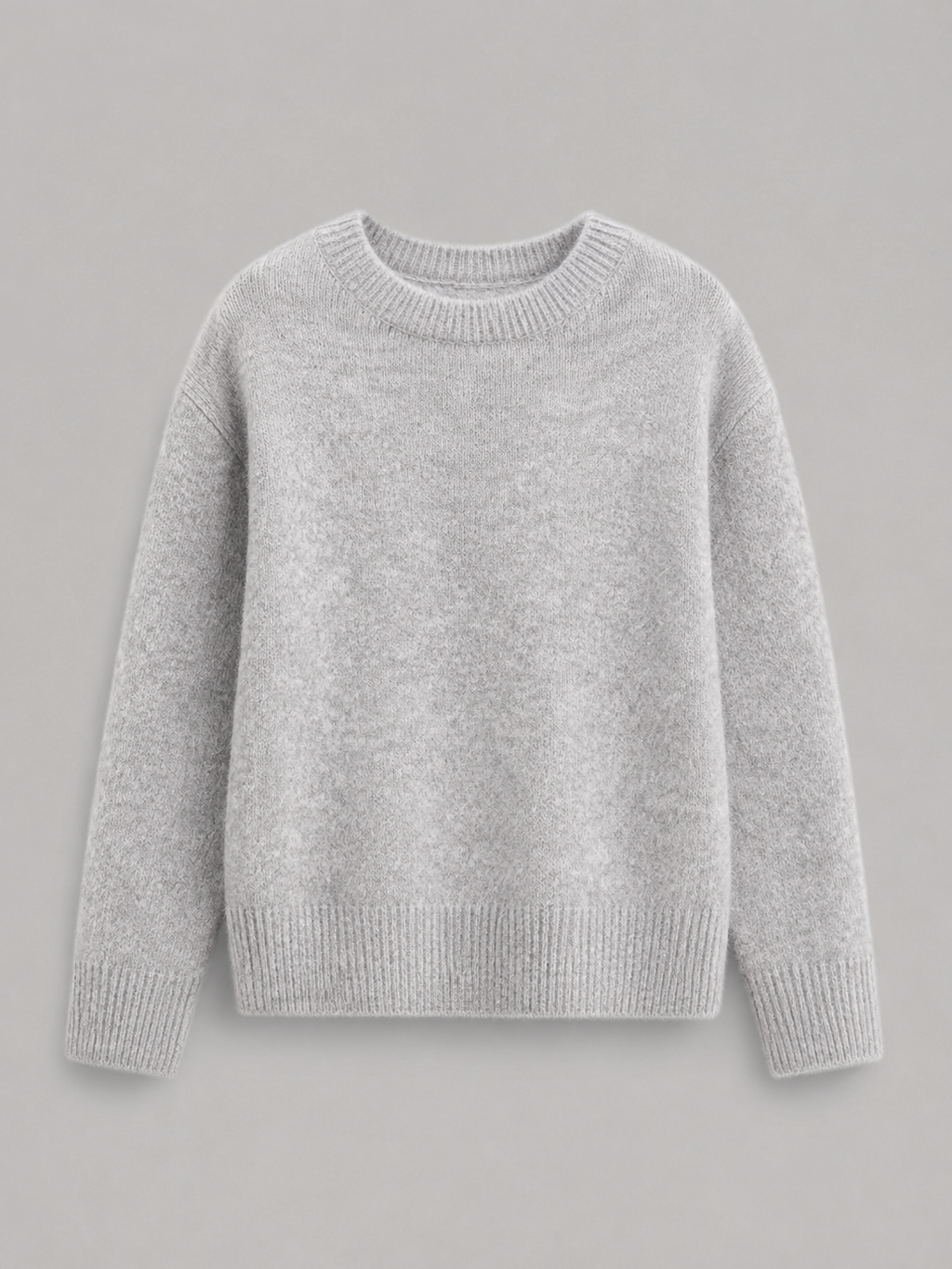 Women's fluffy knit jumper