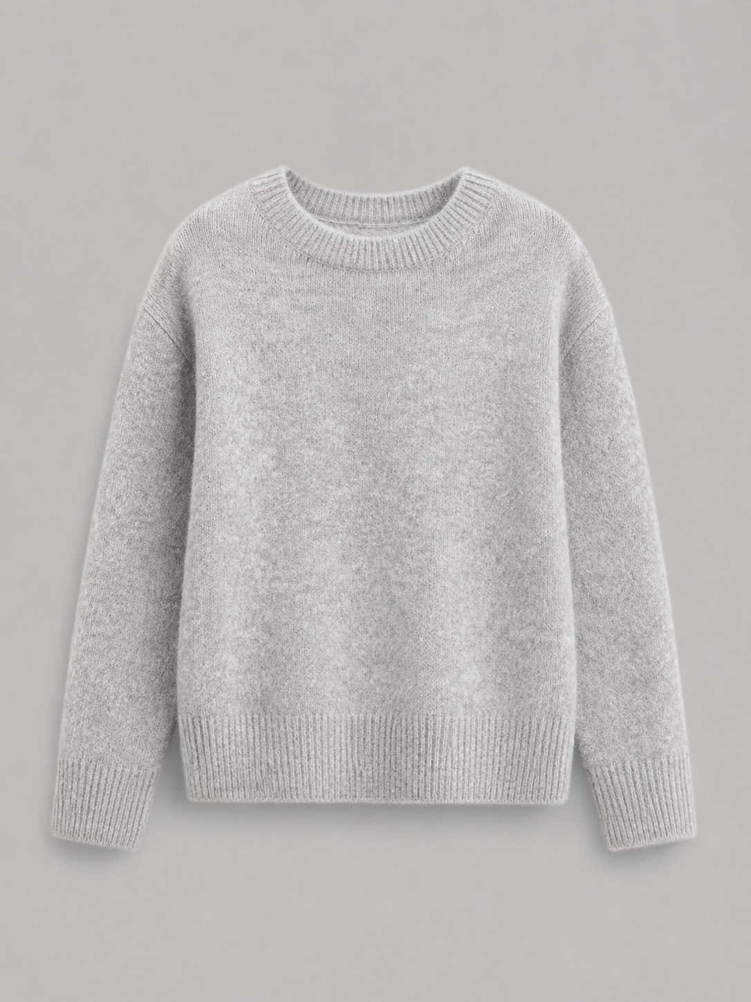 Women's fluffy knit jumper