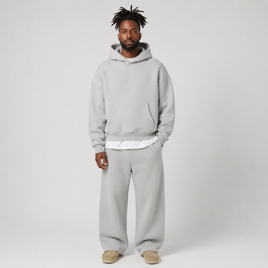 Men's regular fit hoodie and joggers tracksuit set
